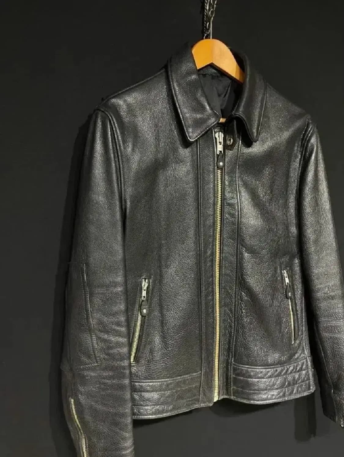 100)싱글라이더 소가죽 자켓 상품이미지2