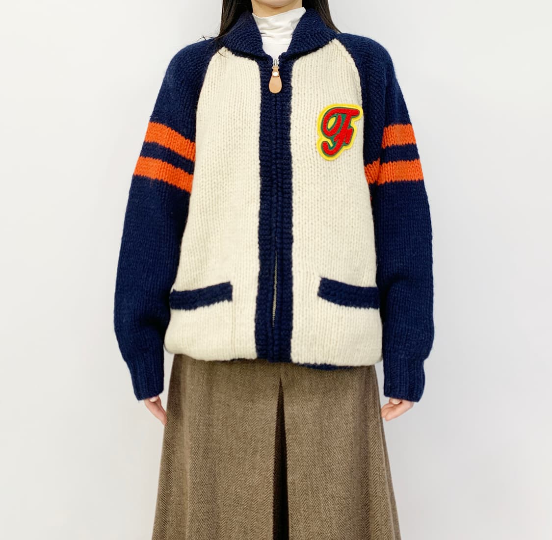  FAVORITE PLEVO  니트 집업 상품이미지1