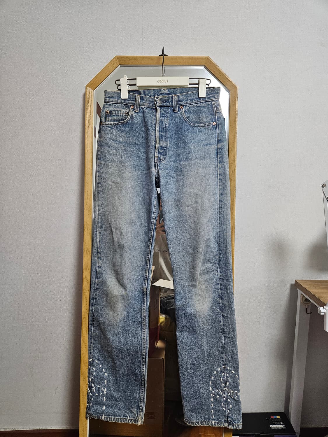 90's 리바이스 501 자수 데님 상품이미지1