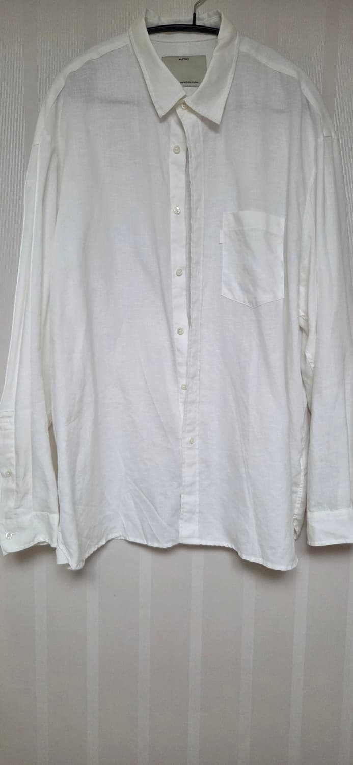 포터리 컴포트 린넨 셔츠 화이트 2 상품이미지1