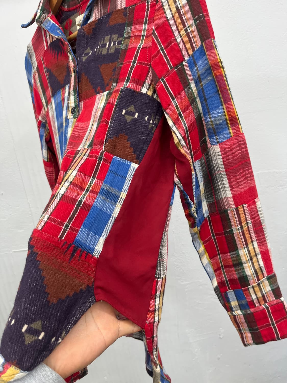 ~66)DENIM & SUPPLY PATCH WORK 셔츠 상품이미지3