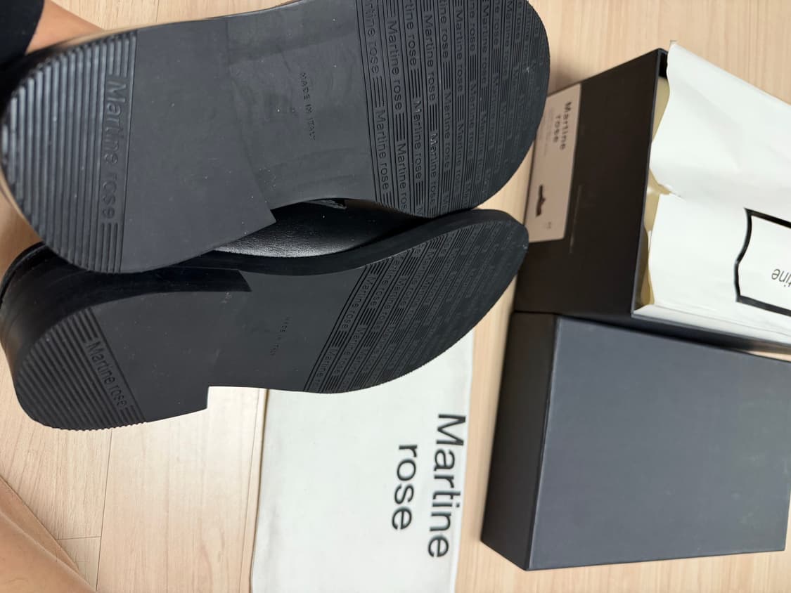 새상품) 마틴로즈 라운드 토 체인 레더 블로퍼 45 (실사이즈 285) 상품이미지2