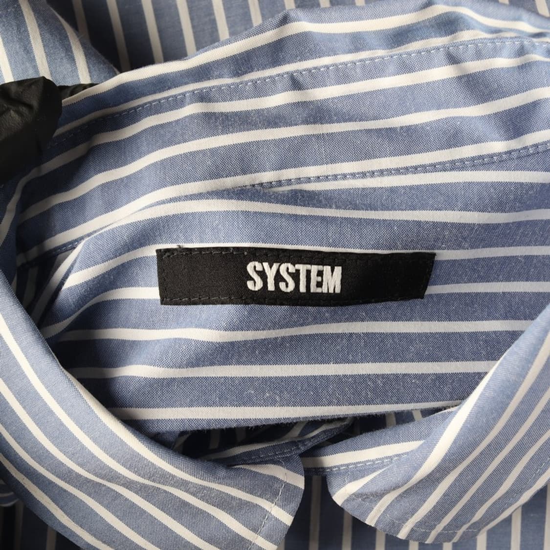 시스템 옴므 그래픽 아트 패치 스트라이프 셔츠 M 상품이미지5