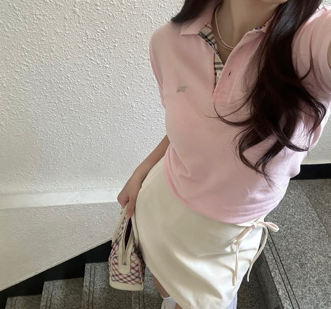 버버리💝연핑크반팔셔츠 상품이미지2