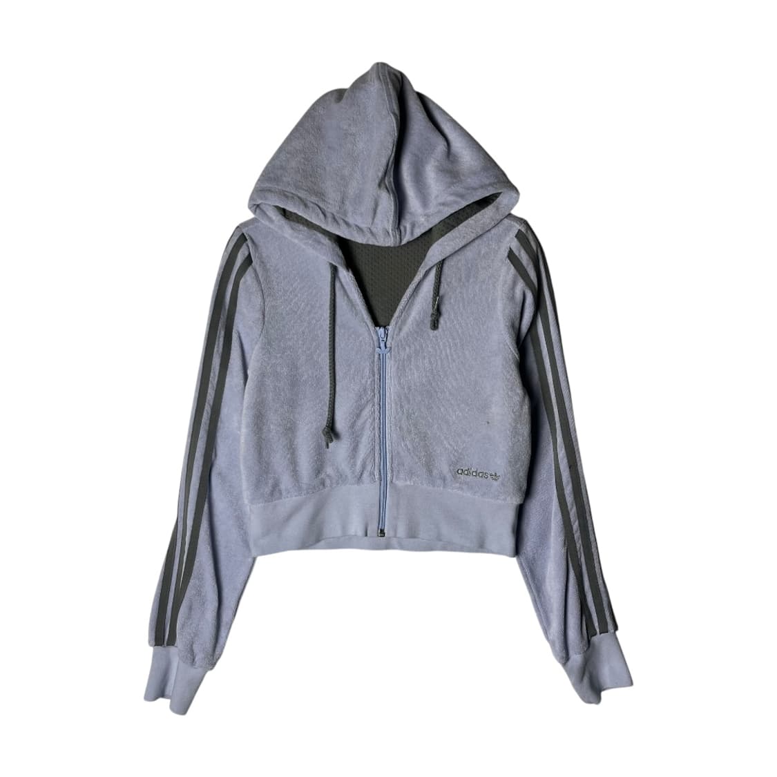 [Adidas] 아디다스 크롭 벨벳 후드 트랙탑 자켓 상품이미지1