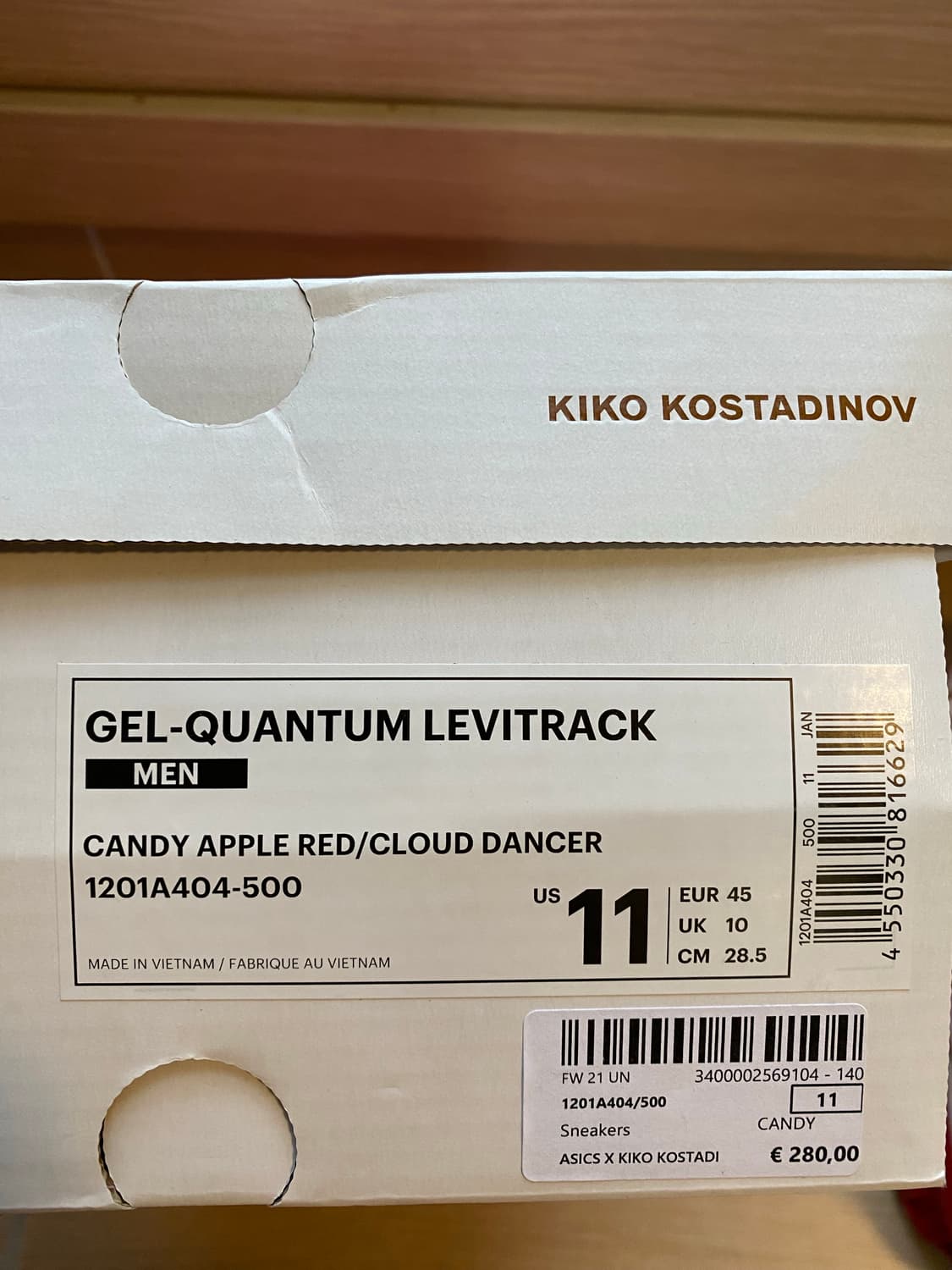 [285] 키코 아식스 젤퀀텀 레비트랙 레드 상품이미지8