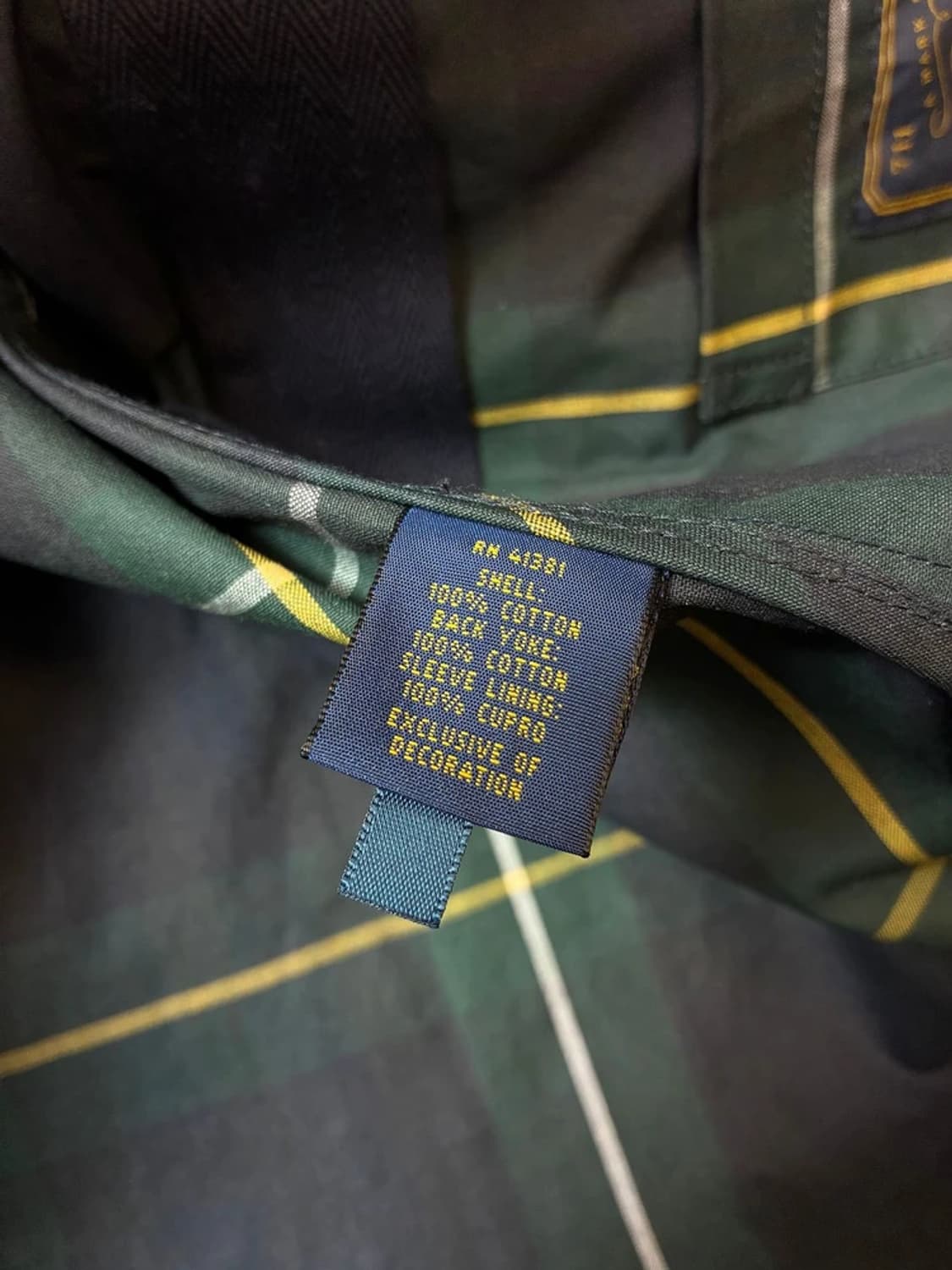 폴로 랄프로렌 블랙와치 타탄체크 레인코트 PN7485 상품이미지10