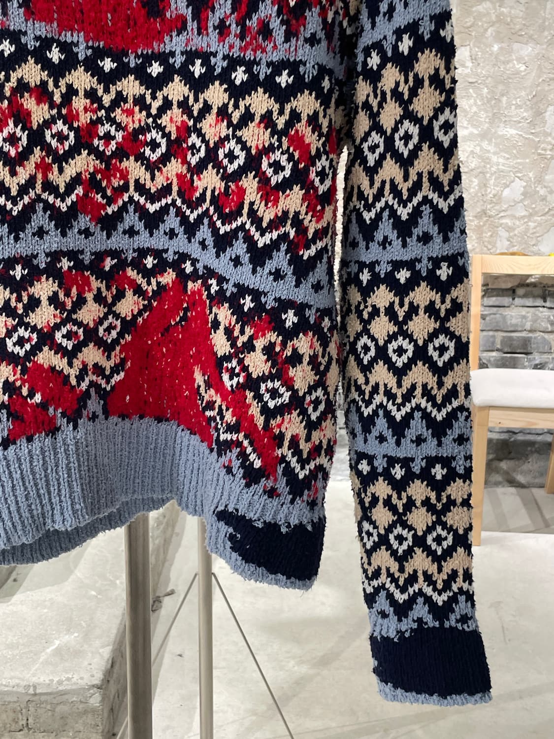 앤더슨벨 믹스 서브머지 노르딕 스웨터 상품이미지5