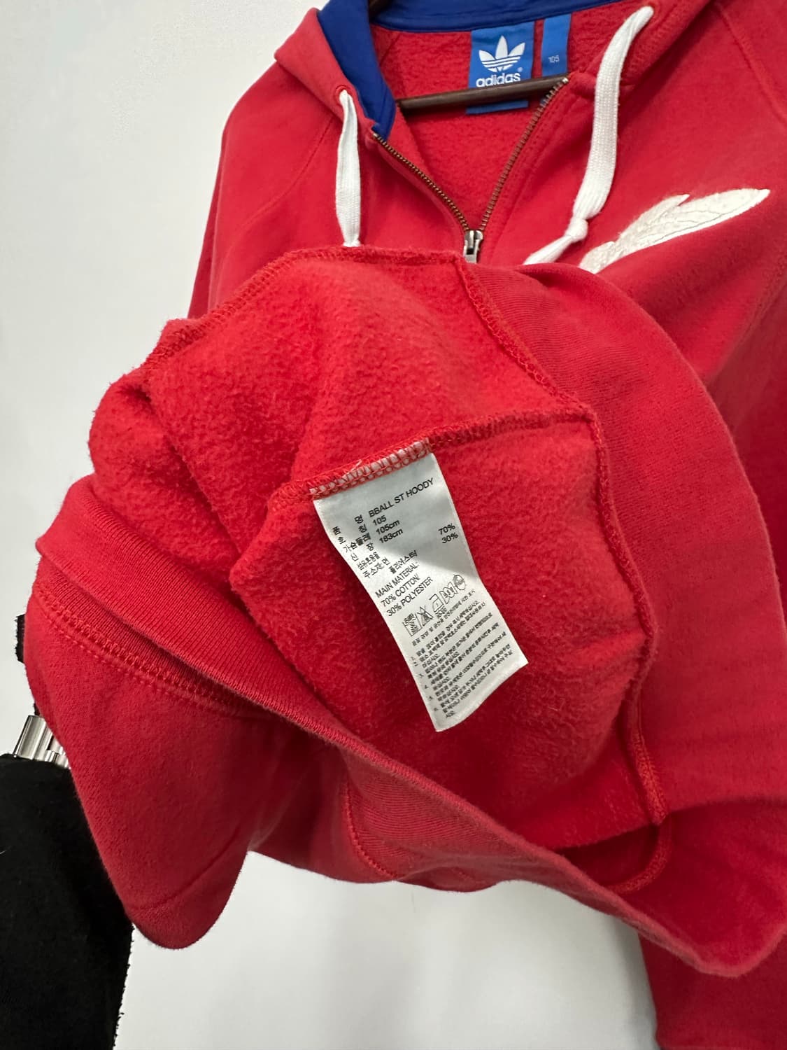 아디다스 레드 오리지널 후드집업  상품이미지5