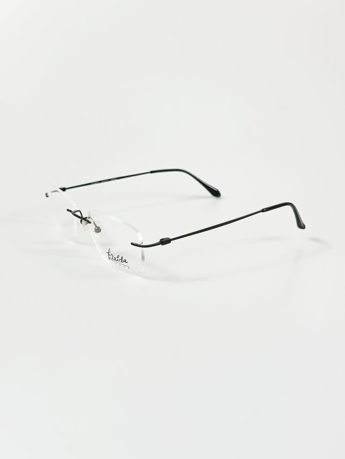 FIABLE 무테 스퀘어 블랙 메탈 빈티지 안경 상품이미지3