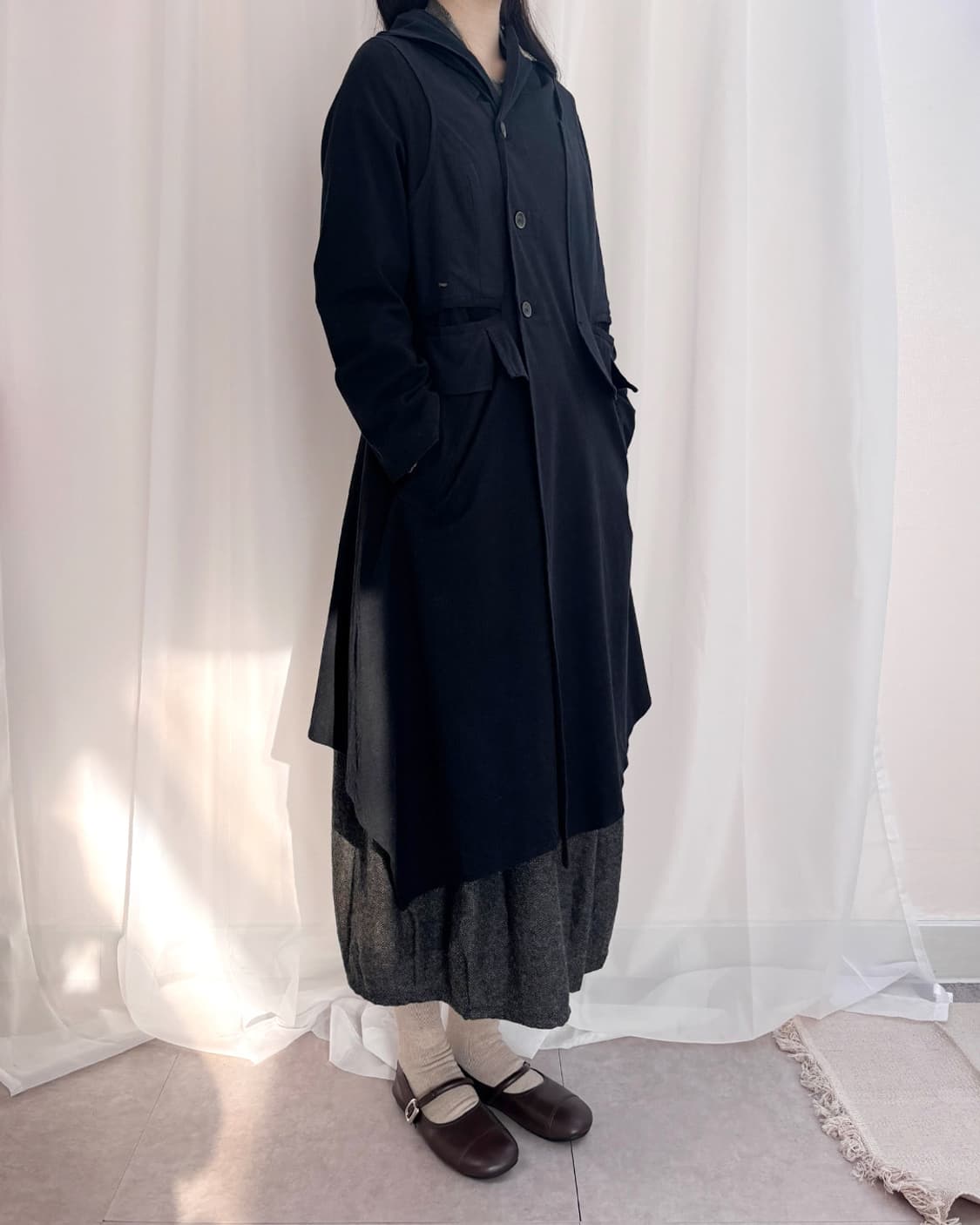 i+mu 도쿄 언발란스 레이어드 롱 자켓 상품이미지9