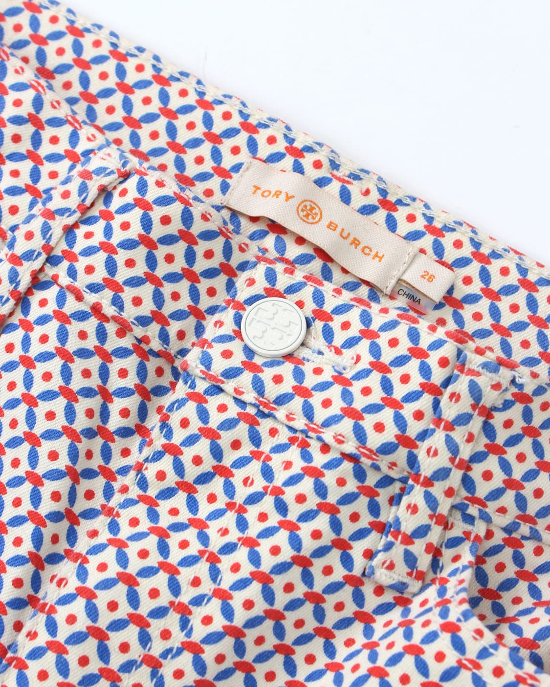 토리버치 Tory burch 빈티지 패턴 스트라이트 팬츠 상품이미지3