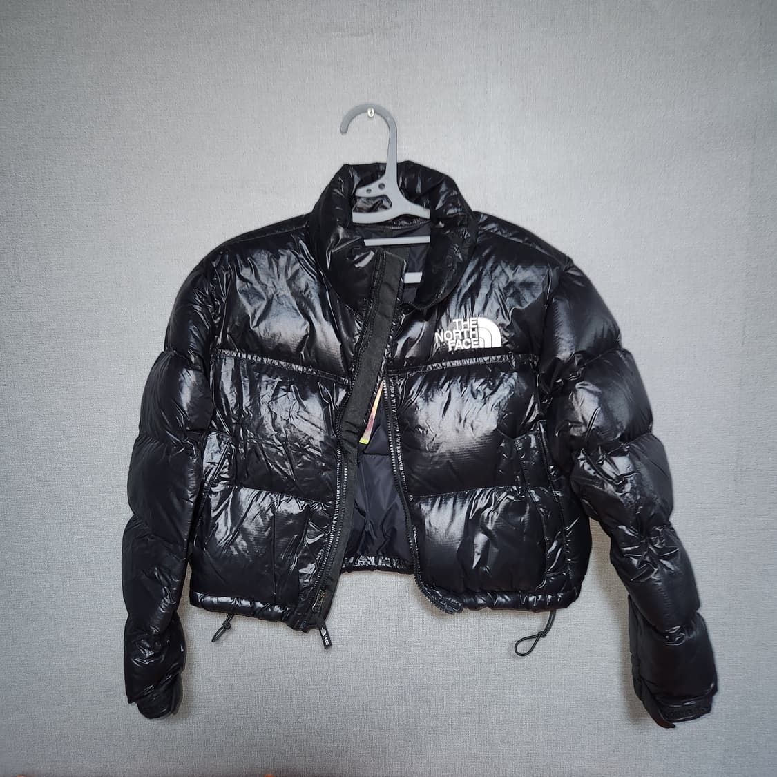 우먼스 눕시 숏 패딩 블랙 L 95 상품이미지1