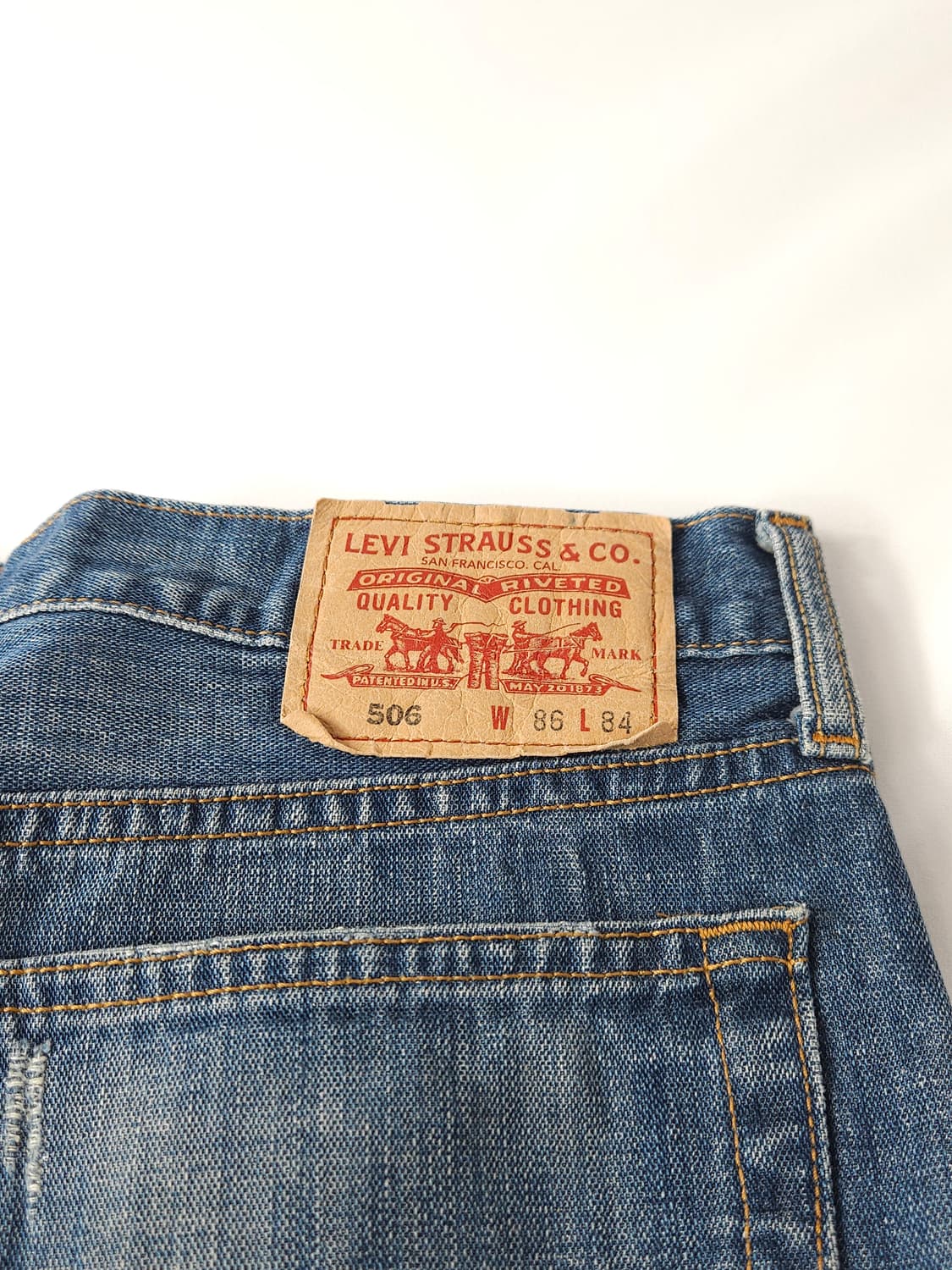 리바이스 506 데님팬츠 청바지 빈티지 올드스쿨 진 w86 상품이미지3