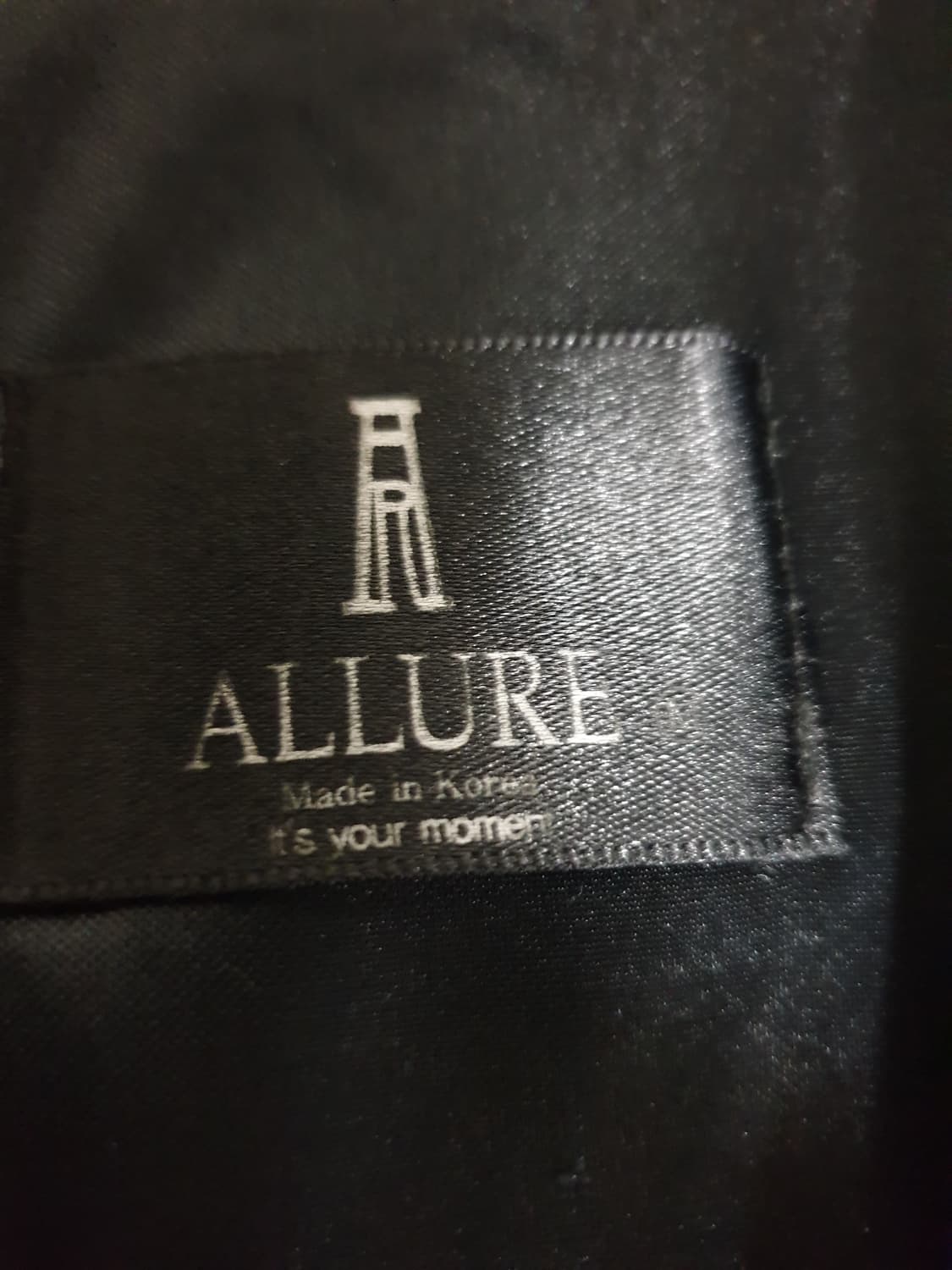 Allure 롱 원피스 코트 블랙 (S) 상품이미지2