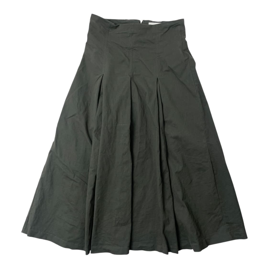 [중고] Atelier Nain 아틀리에 나인 카키 주름 치마 M 상품이미지1