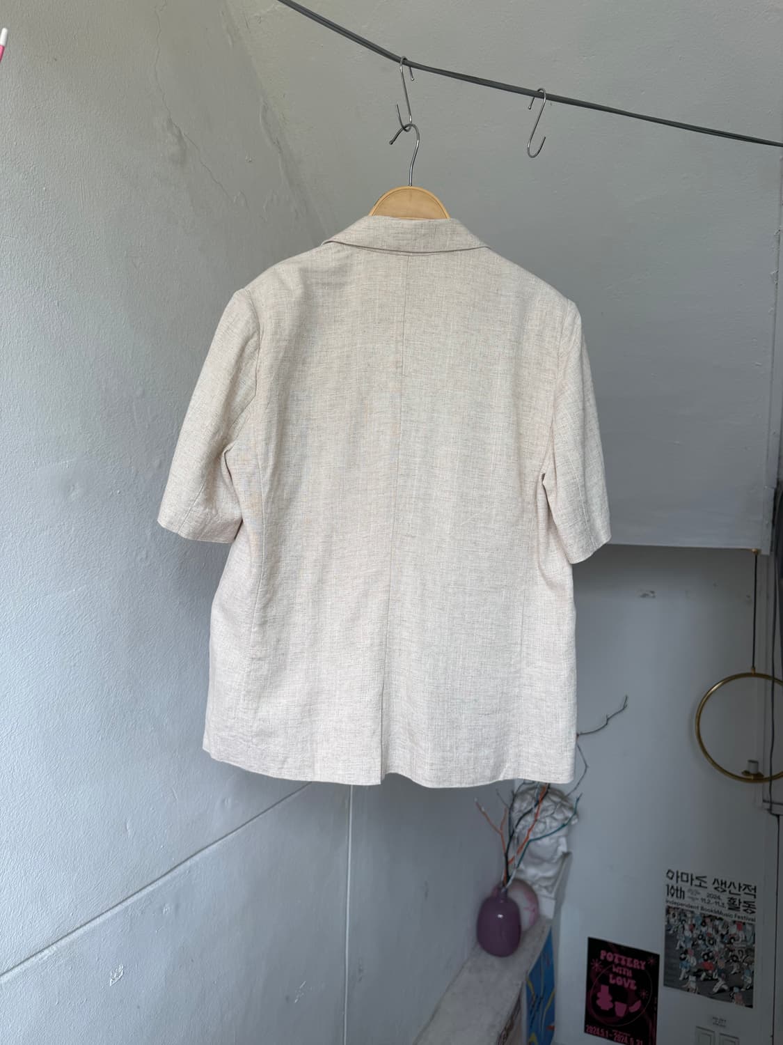 빈티지 리넨 하프자켓 상품이미지5