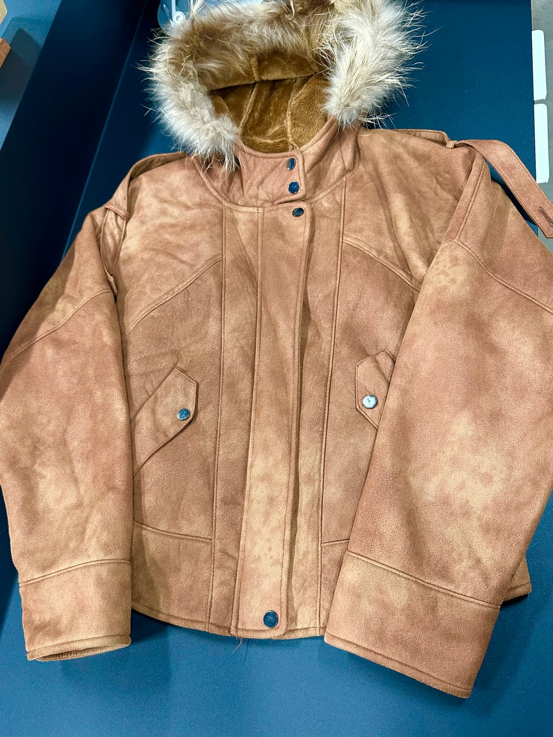 빈티지 브라운 무스탕 자켓 상품이미지4