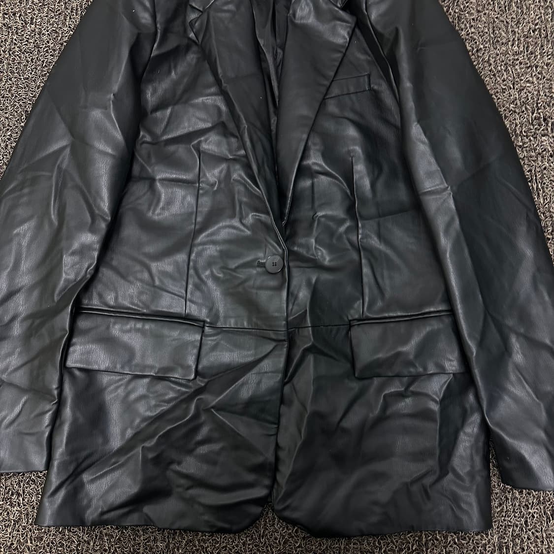 ZARA 자라 여성 가죽 자켓 블랙 S 상품이미지3