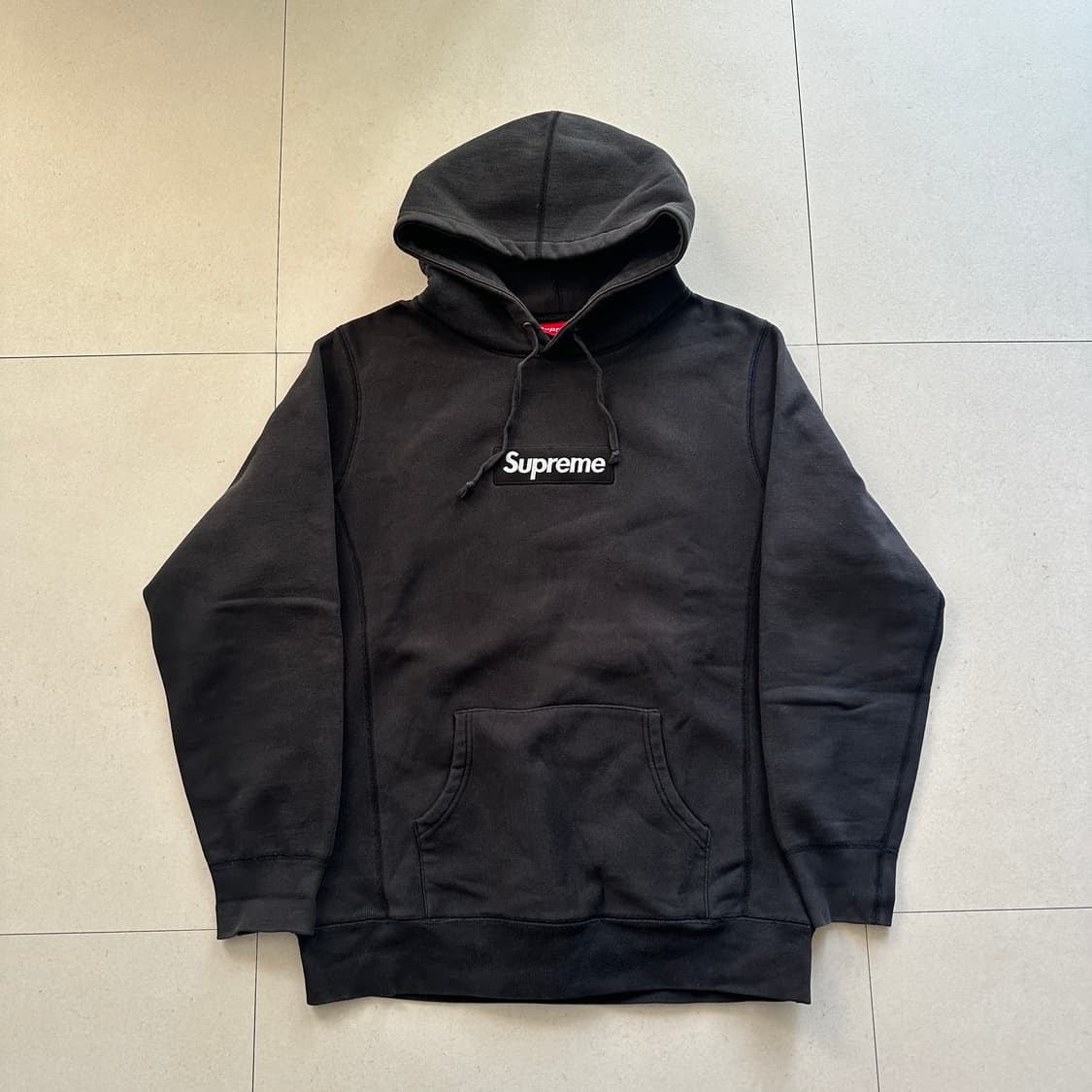 [XL]슈프림 박스로고 후드티 블랙 캐나다메이드 상품이미지1