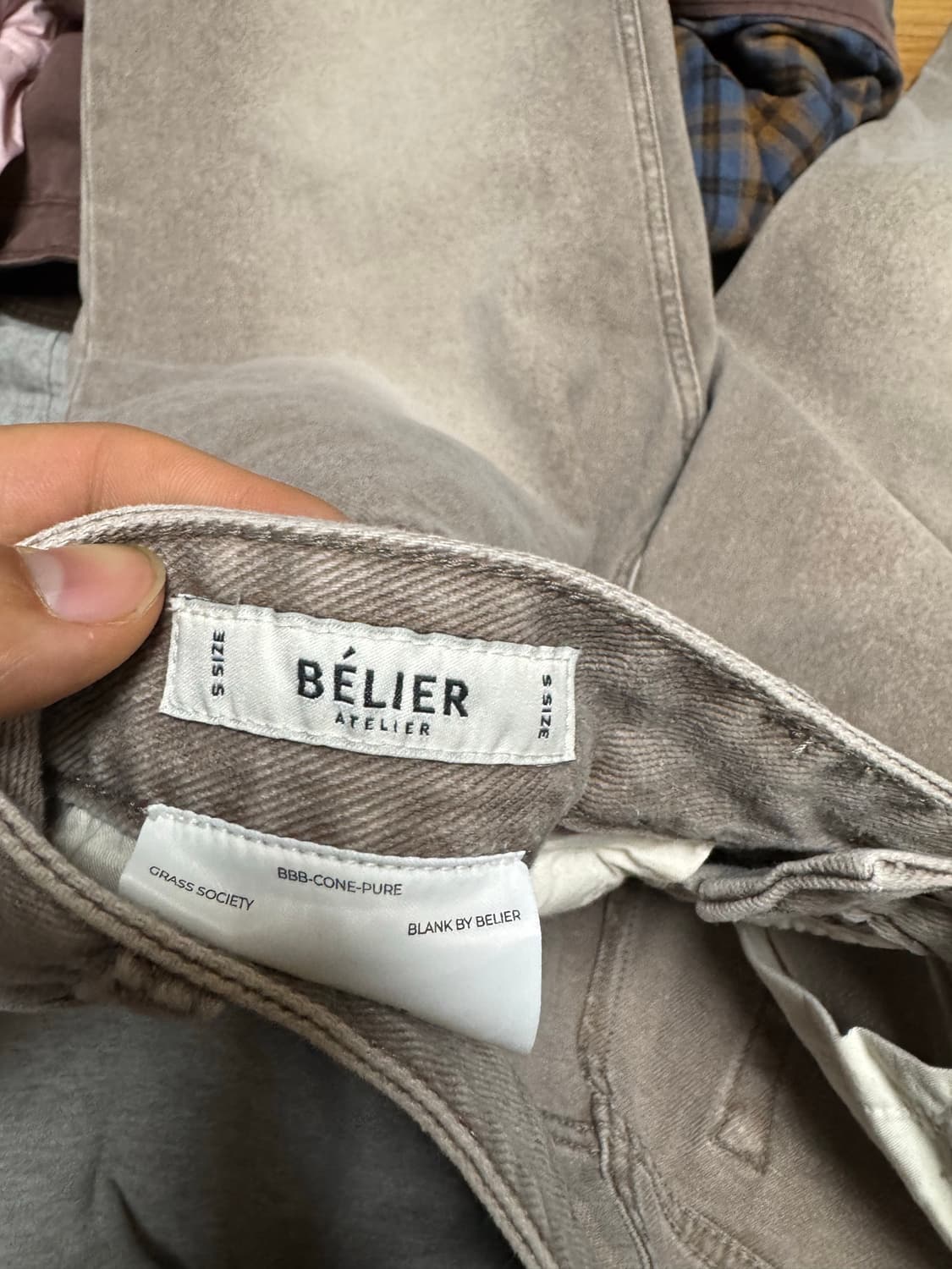 벨리에 트루 와이드 데님 팬츠 빈티지 베이지30사이즈 상품이미지2