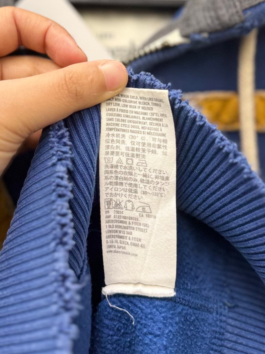 Abercrombie & Fitch 아베크롬비 앤 피치 블루컬러 빅로고  상품이미지8