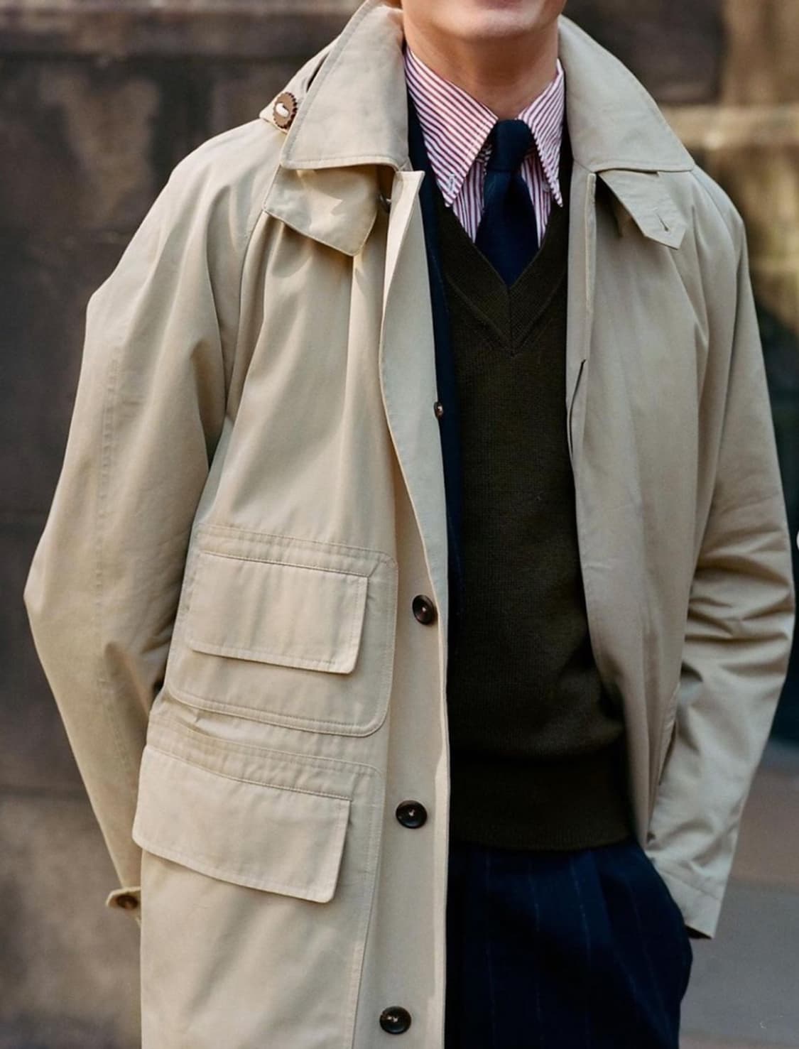 드레익스 AW21 코튼 발마칸 벨티드 트렌치코트 상품이미지1