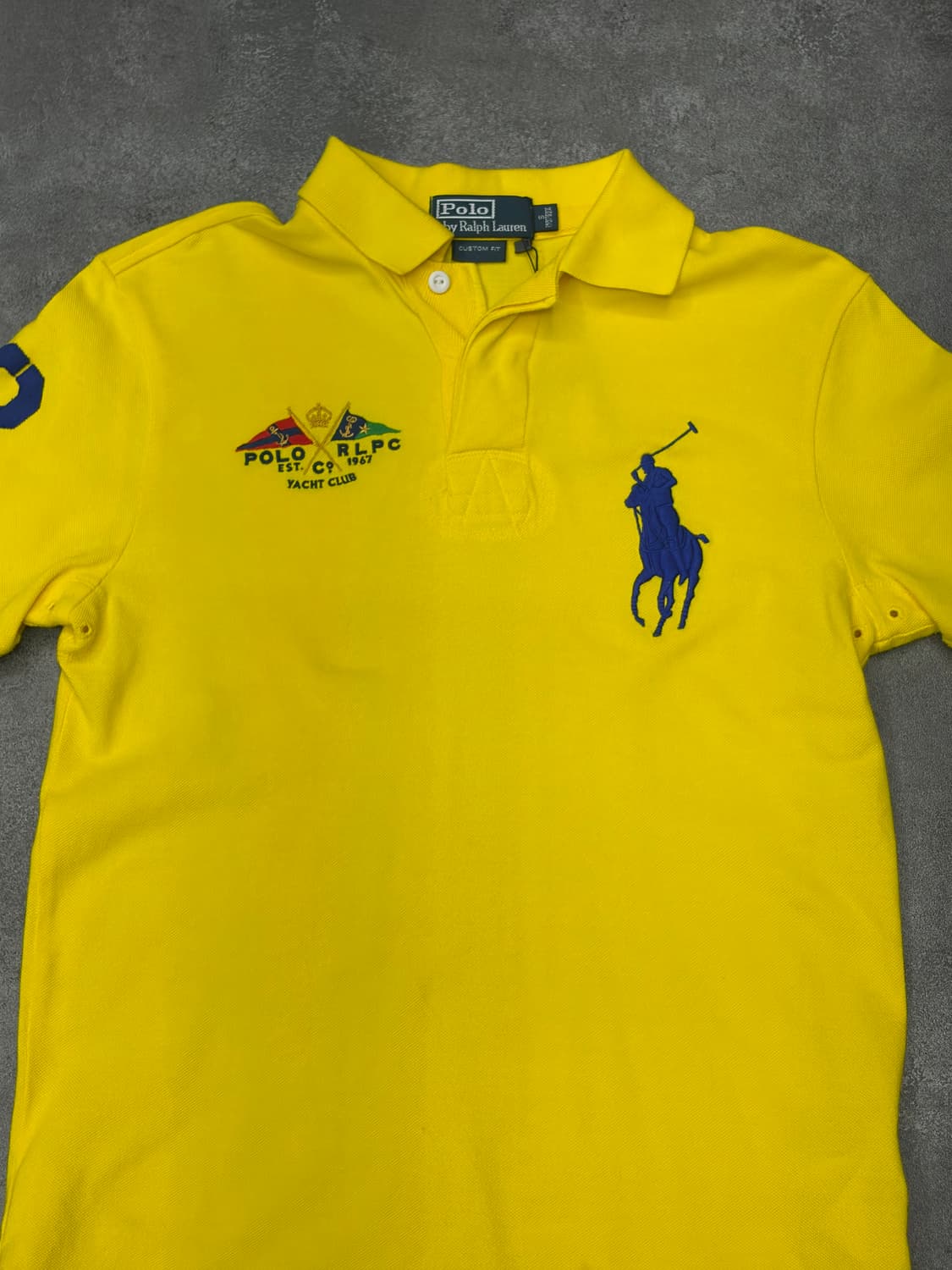 폴로 랄프로렌 빅포니 Yacht Club 옐로우 반팔 카라티 상품이미지2