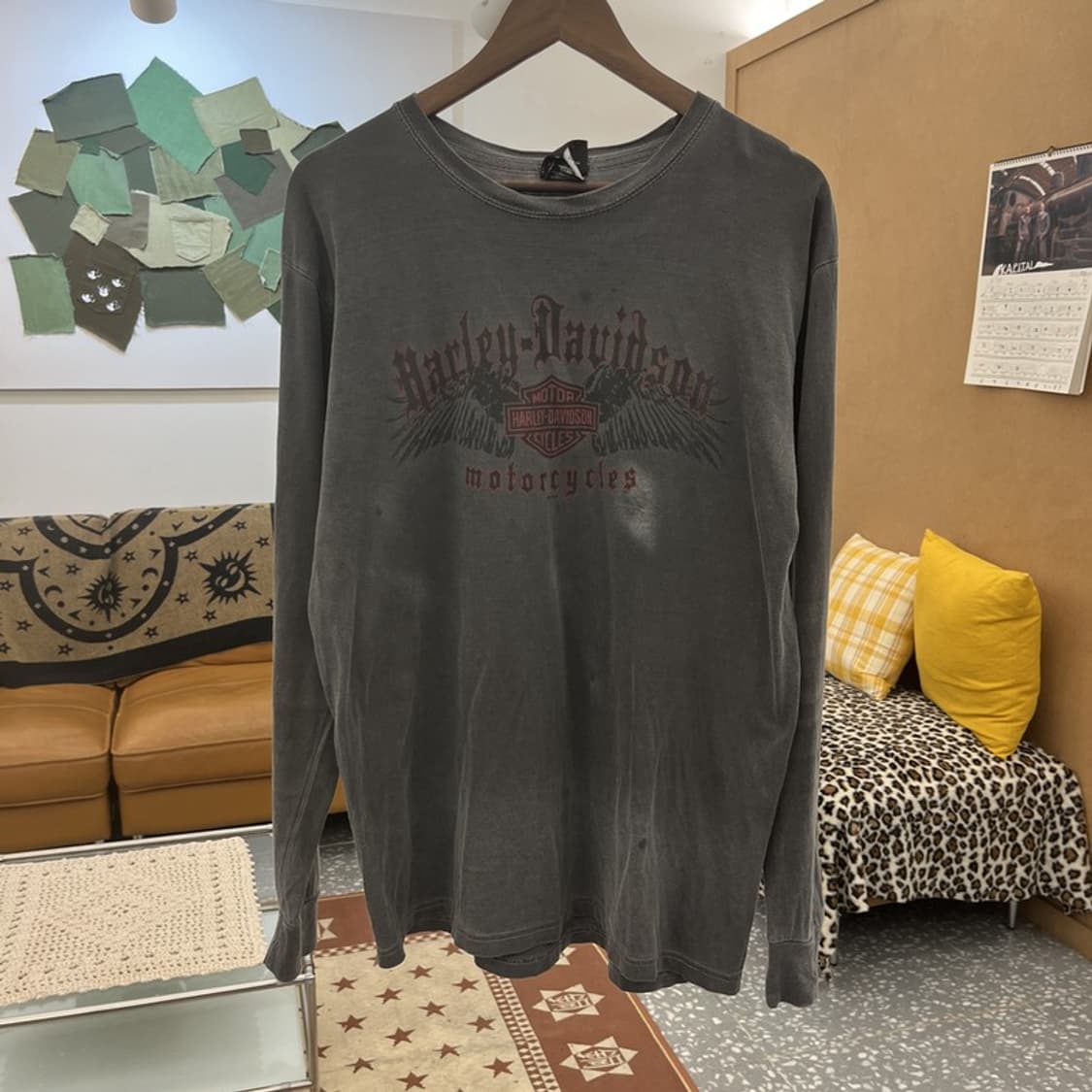 할리 데이비슨 모터사이클 스트릿 펑크 롱슬리브 M C09952 상품이미지3