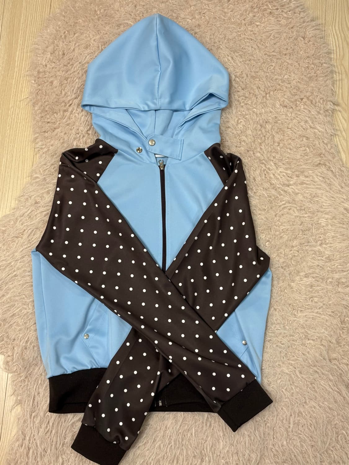 Dot Two Tone Zip-up 상품이미지2