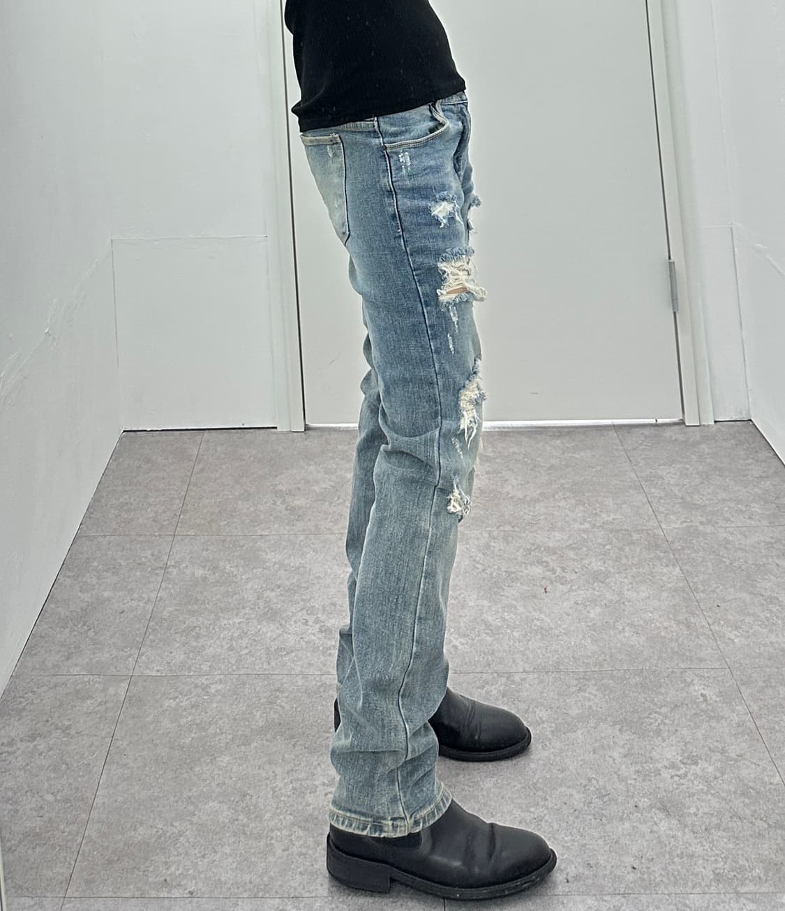 Vintage distressed denim pants 상품이미지2