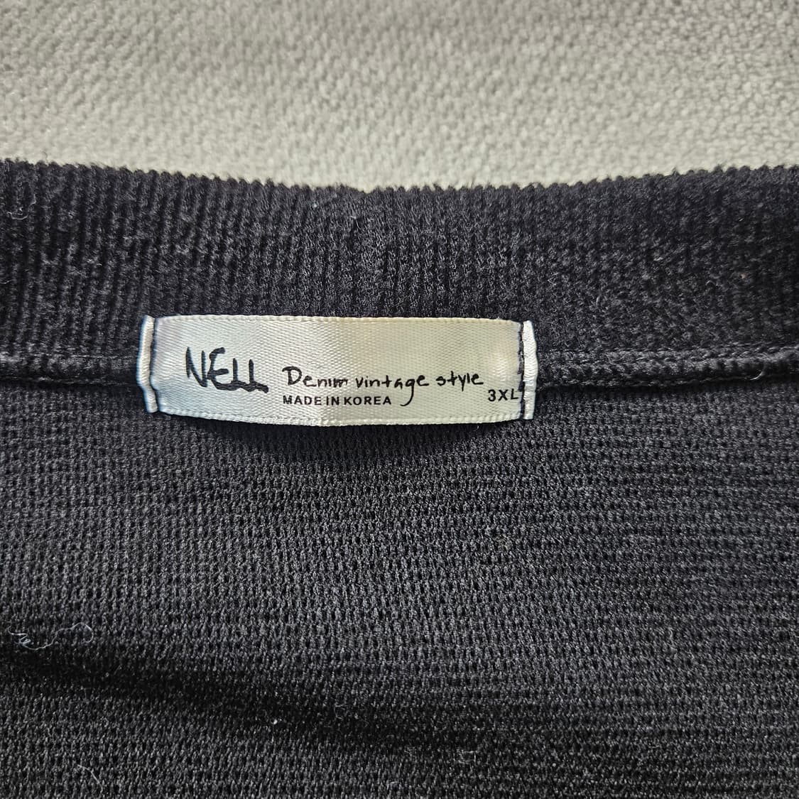 3XL 넬 브이넥 가디건 0323Y 상품이미지3