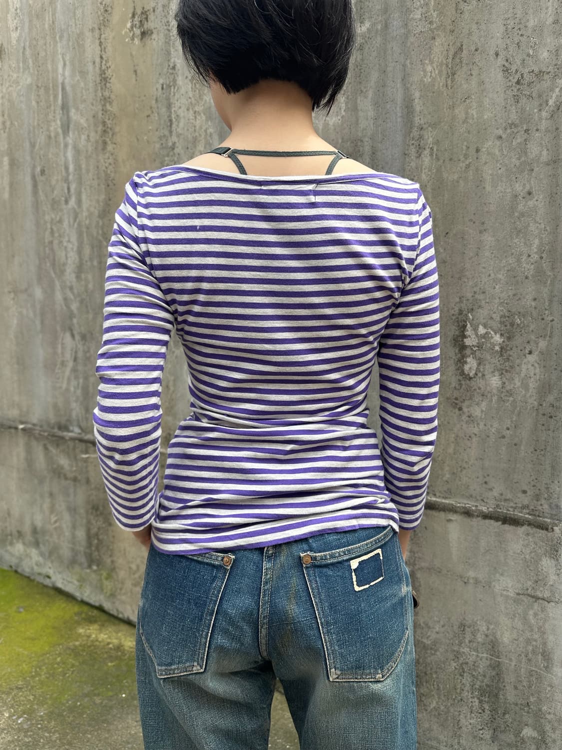Stussy Girl line stripe 3-quarter sleeve 상품이미지7
