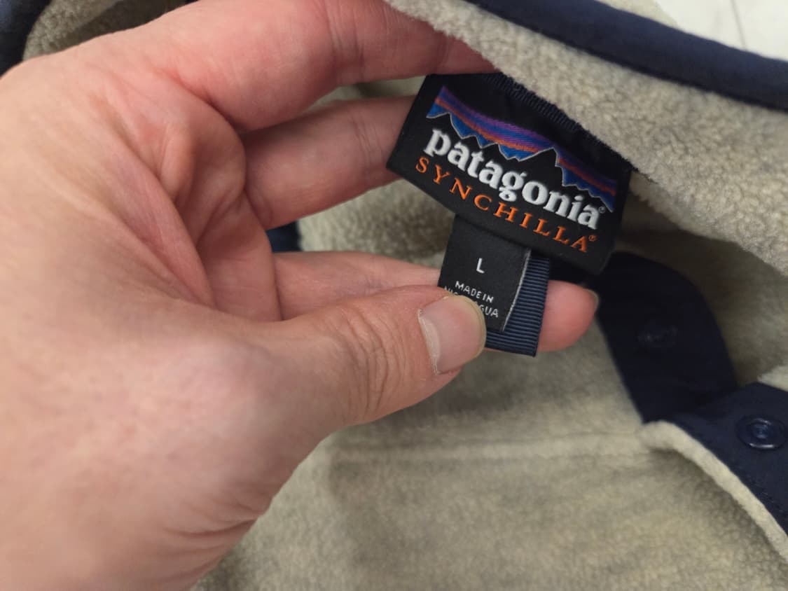L 파타고니아 신칠라 22s 오트밀 스몰더블루 상품이미지2