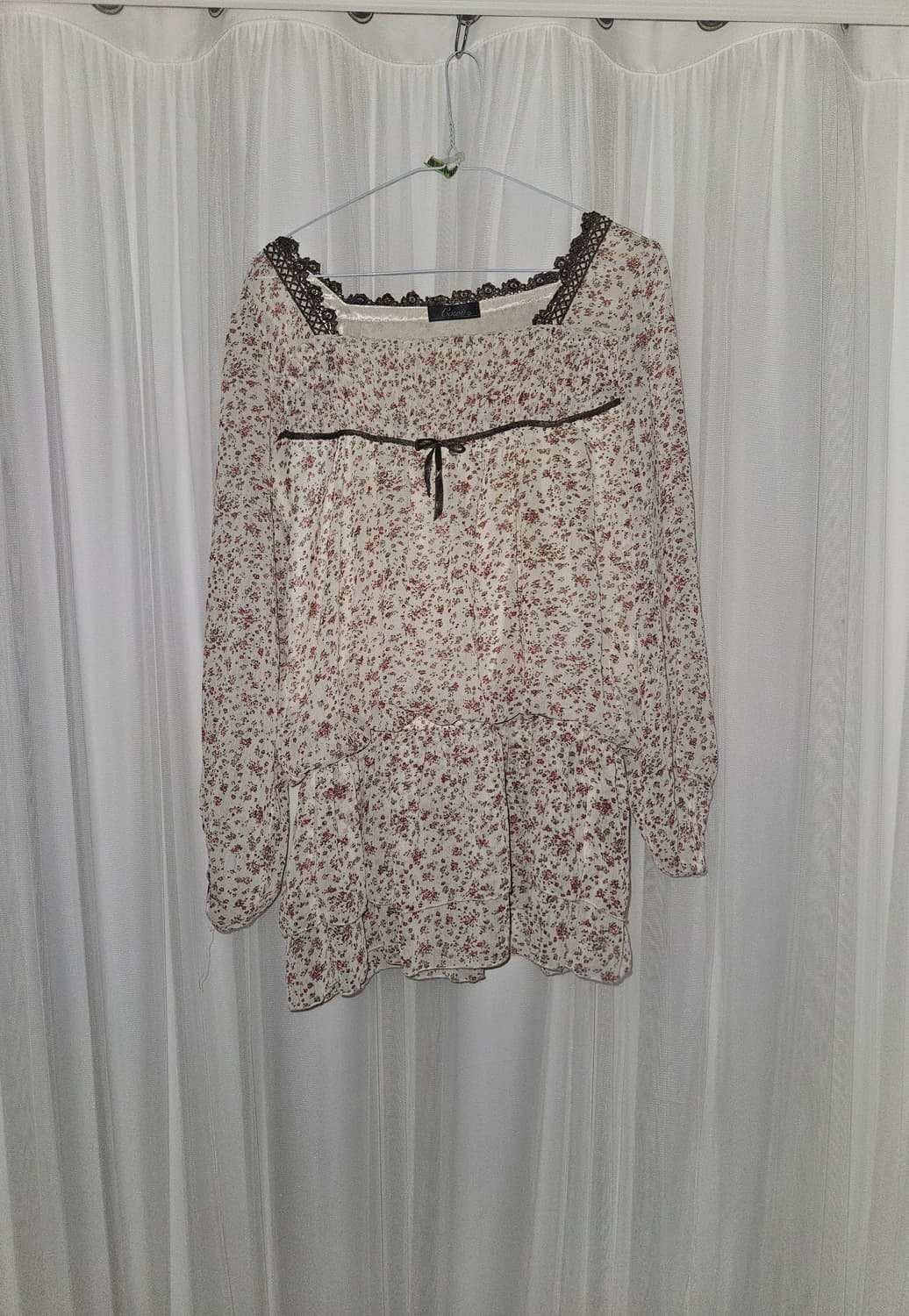 cosoi 빈티지 모리걸 리본 블라우스 니혼진 히메갸루 페어리 그런지 상품이미지1