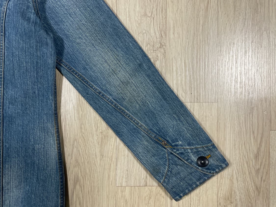 95~100) 00's 리바이스 써클알 중청워싱 데님 커버올(민트급) 상품이미지10