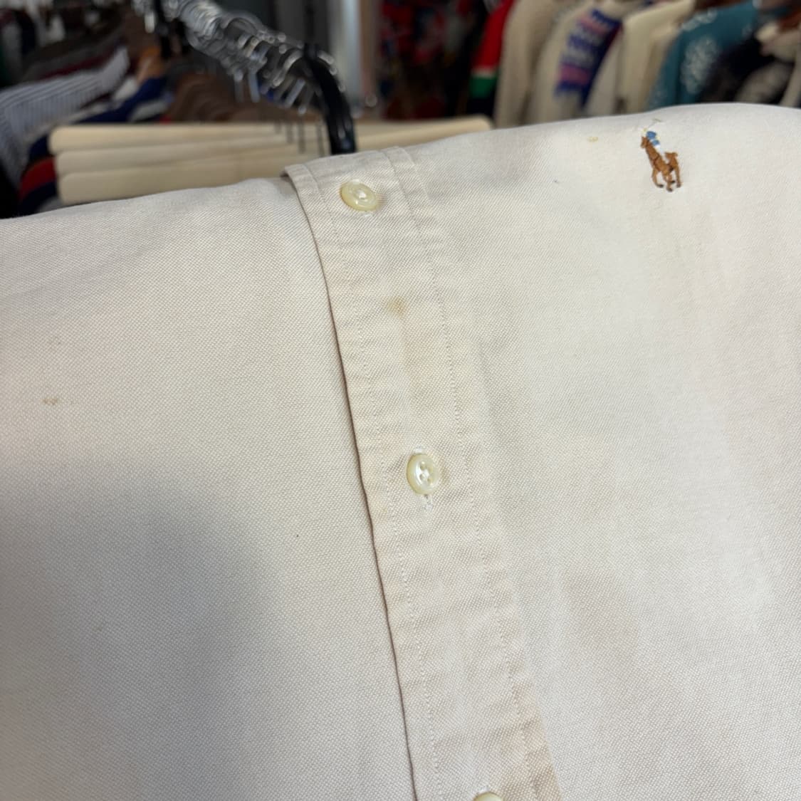 폴로 정품 아이보리 옥스포드 멀티 포니 셔츠 상품이미지10