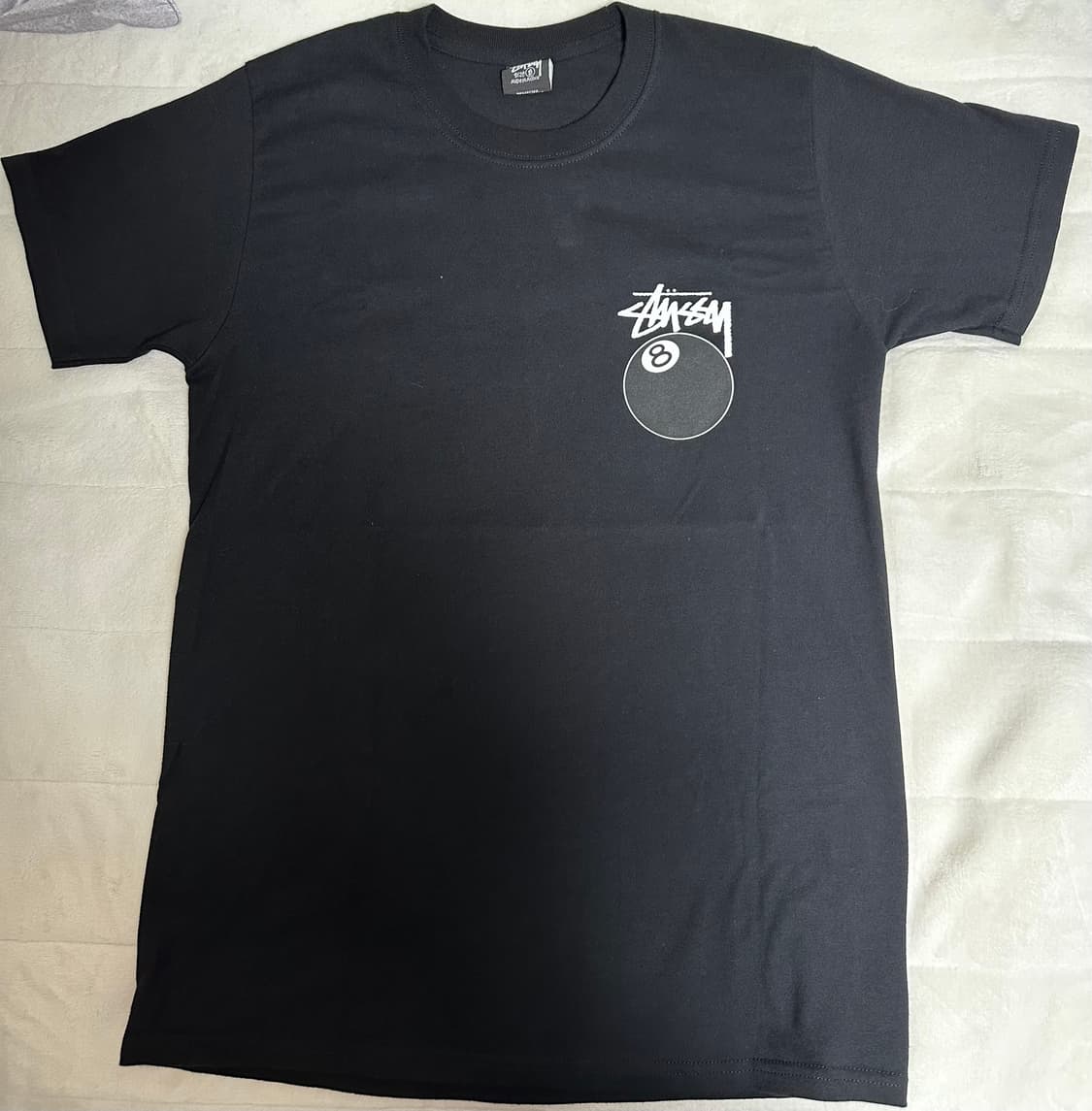 스투시 8볼 피그먼트 다이드 티셔츠 블랙 상품이미지4