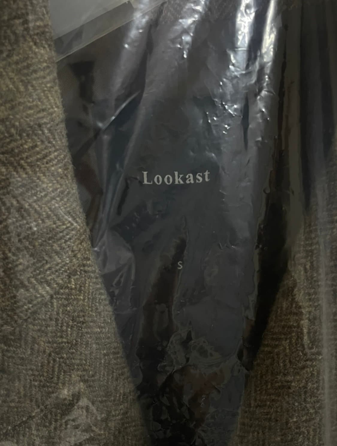 룩캐스트 소이 울 싱글 코트 [브라운 헤링본 S] 상품이미지4