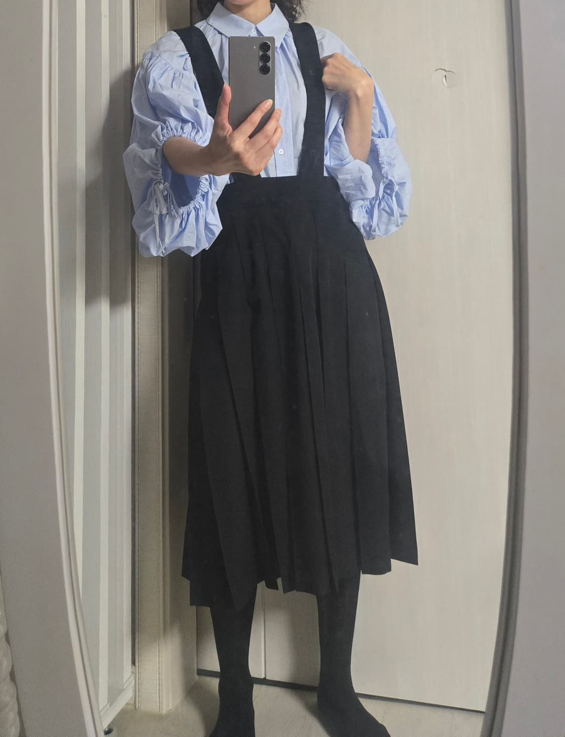 꼼데가르송 걸 2025fw 서스펜더  플리츠 스커트 상품이미지6