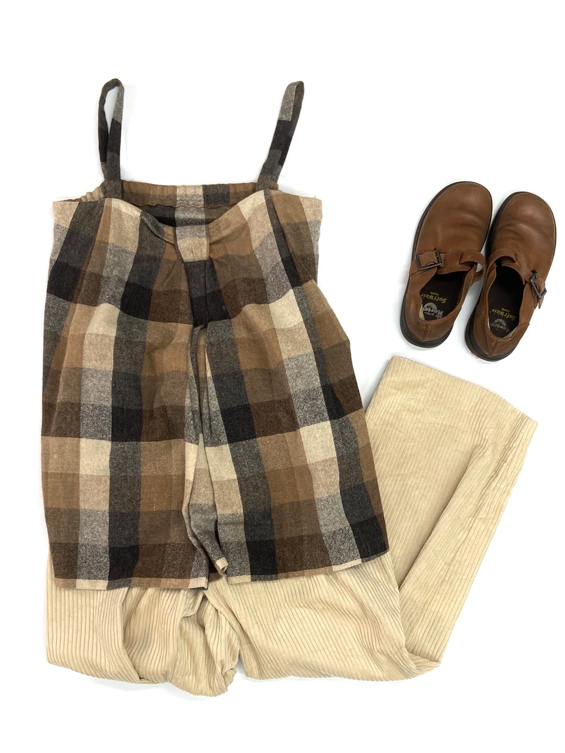 Beams ribbon check sleeveless 상품이미지2