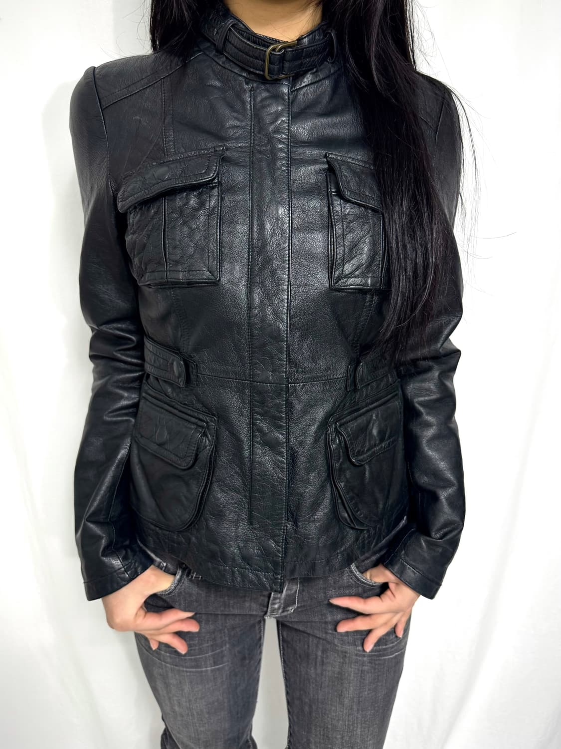 Lambskin leather jacket 상품이미지1