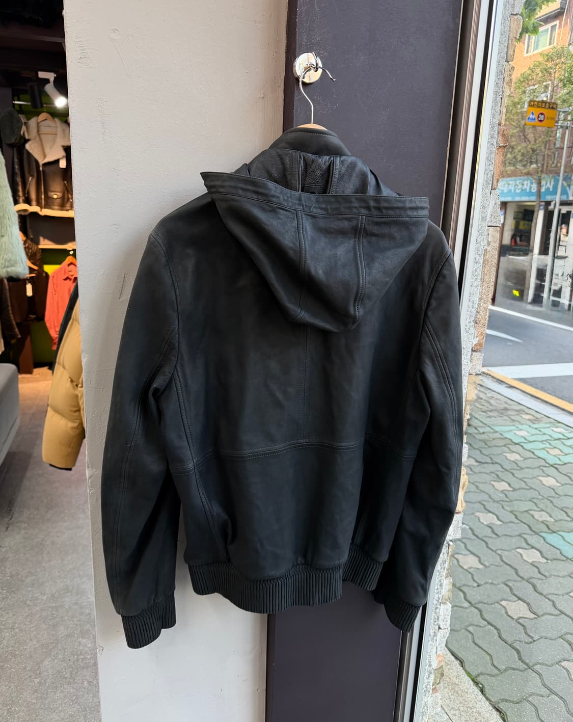 48/ 에르메네질도 제냐 레더 후드 자켓 상품이미지7