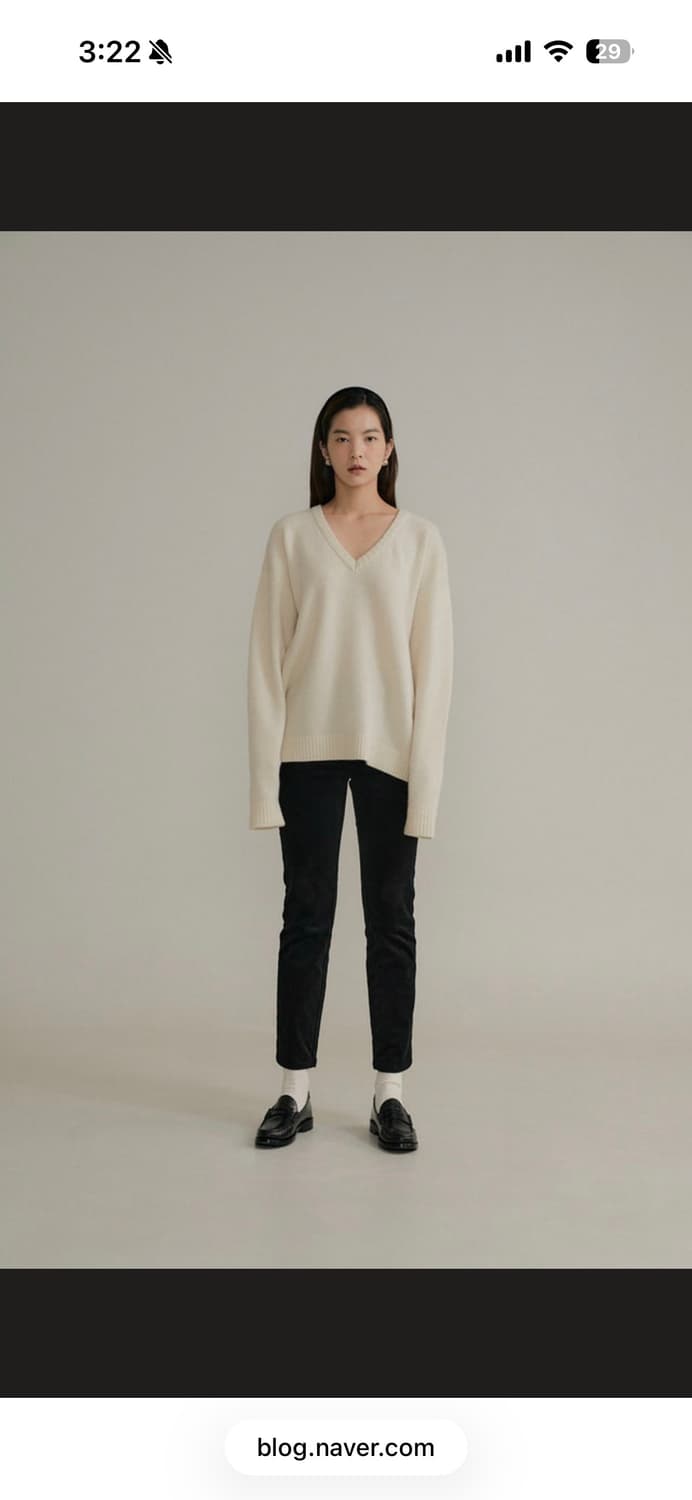 Tannat 타낫 브이넥 니트 상품이미지1