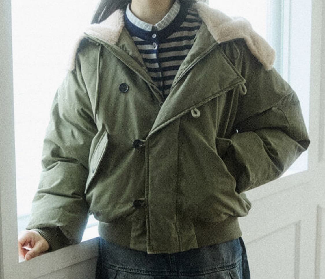 HOOD SHORT PADDING JUMPER black 상품이미지1