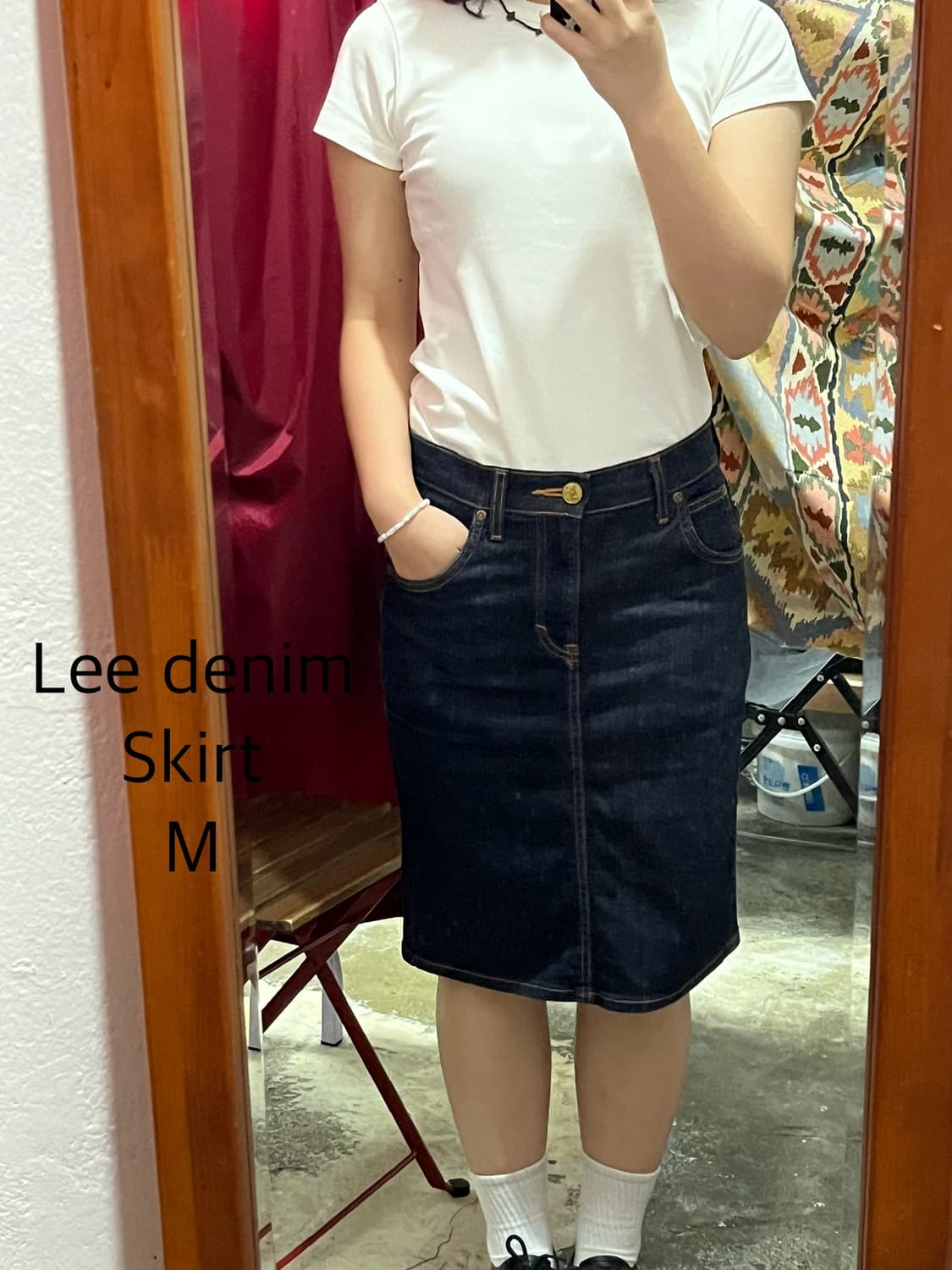 Lee 리 데님 스커트 27inch 상품이미지2