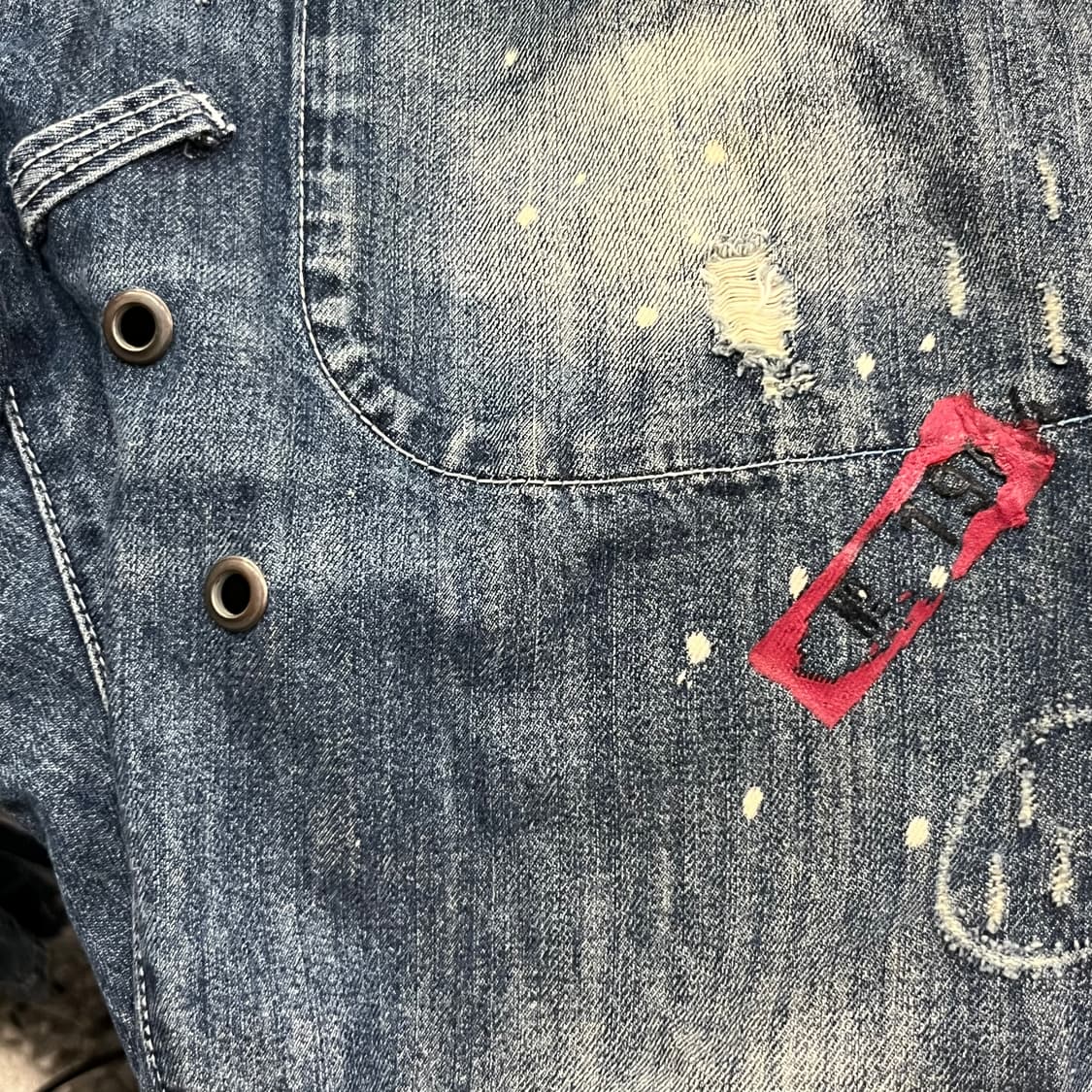 상품:HYSTERIC GLAMOUR 히스테릭 글래머 디스트로이드 슬림 데 상품이미지10