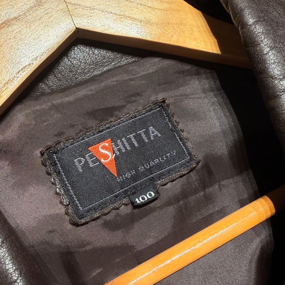 페시타 양가죽 자켓 브라운 L 램스킨 카 코트 상품이미지2