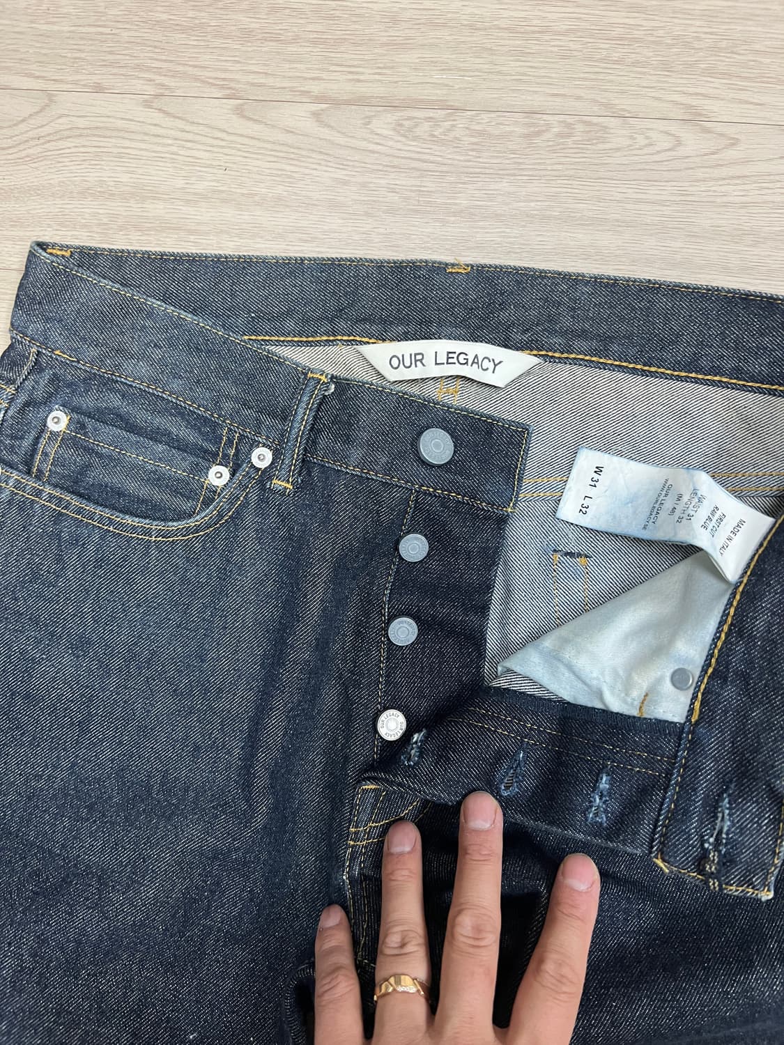 아워레가시 데님팬츠 - 퍼스트 컷 로우 블루 (31/32) 상품이미지2