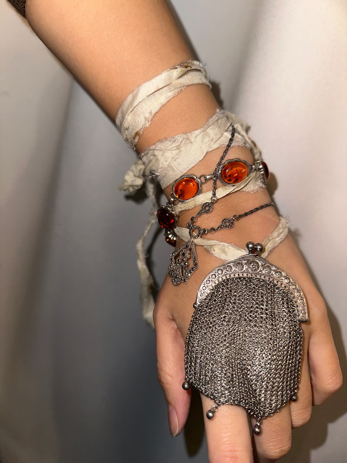 Amber 925silver bracelet   상품이미지1